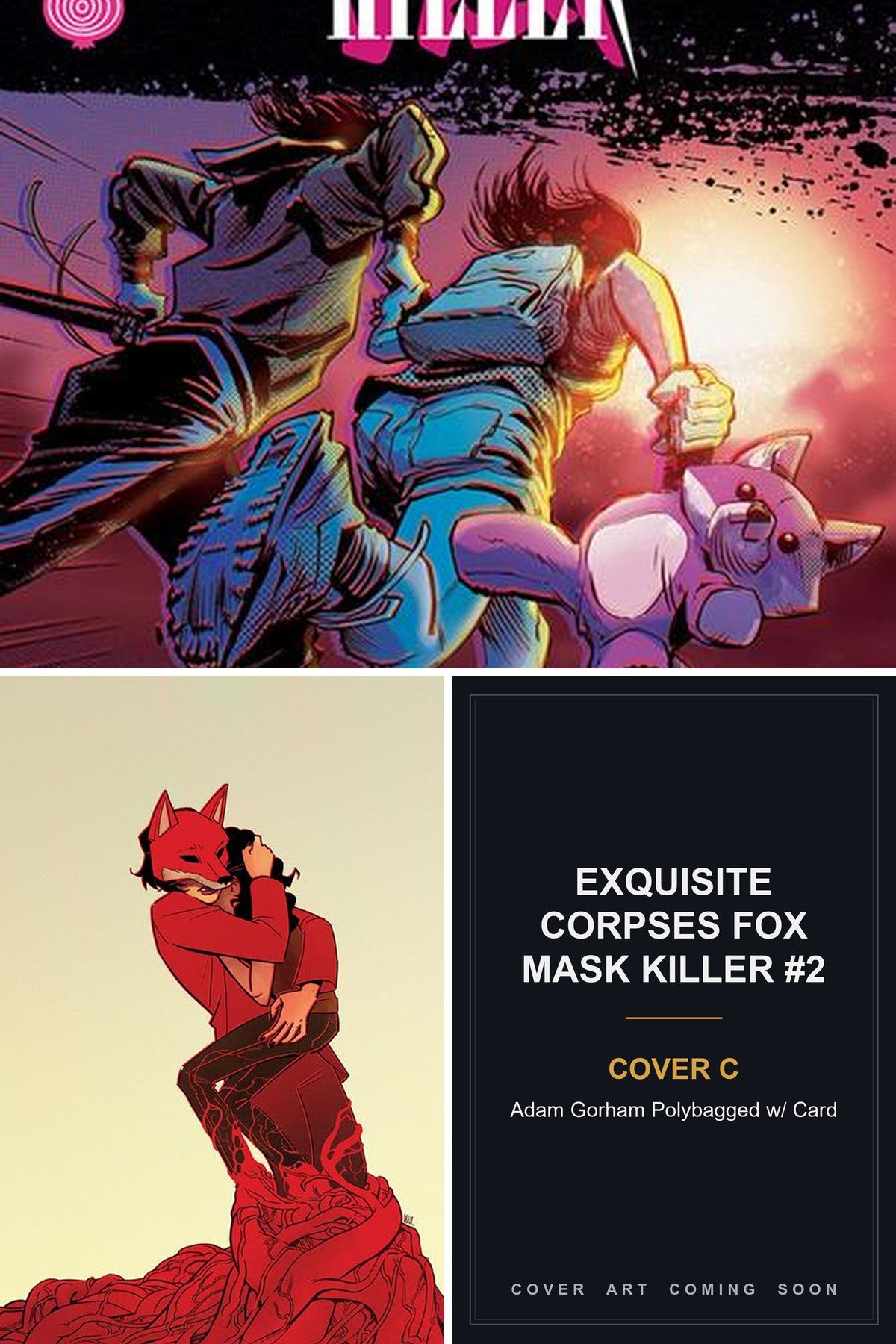 Exquisite Corpses Fox Mask Killer #2 (Of 5) cover collage — Cover C art coming soon
