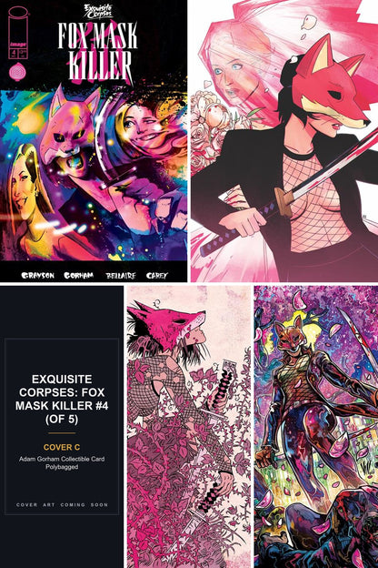 Exquisite Corpses: Fox Mask Killer #4 (Of 5) cover collage - Cover C art coming soon