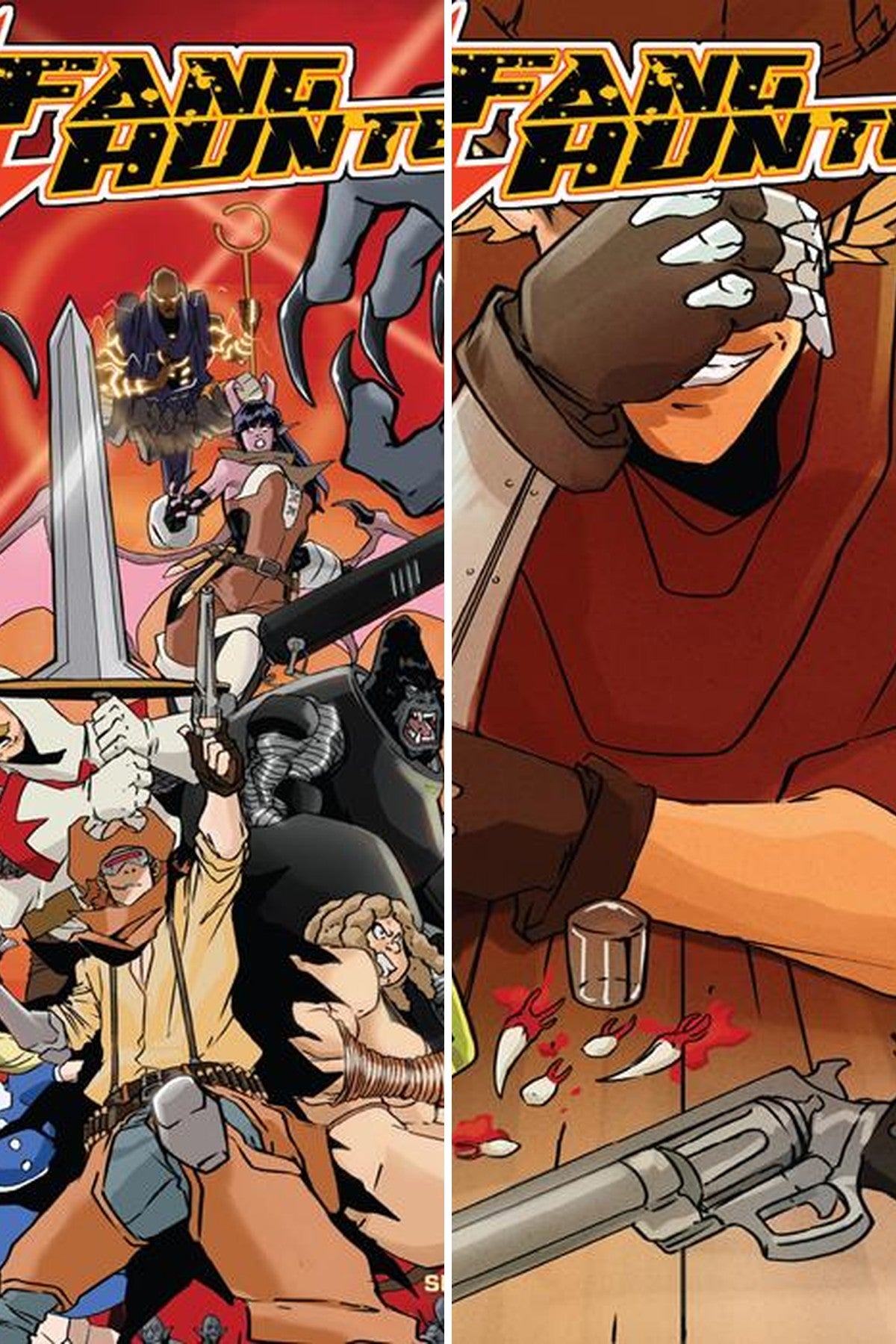 Fang Hunters #1 cover collage
