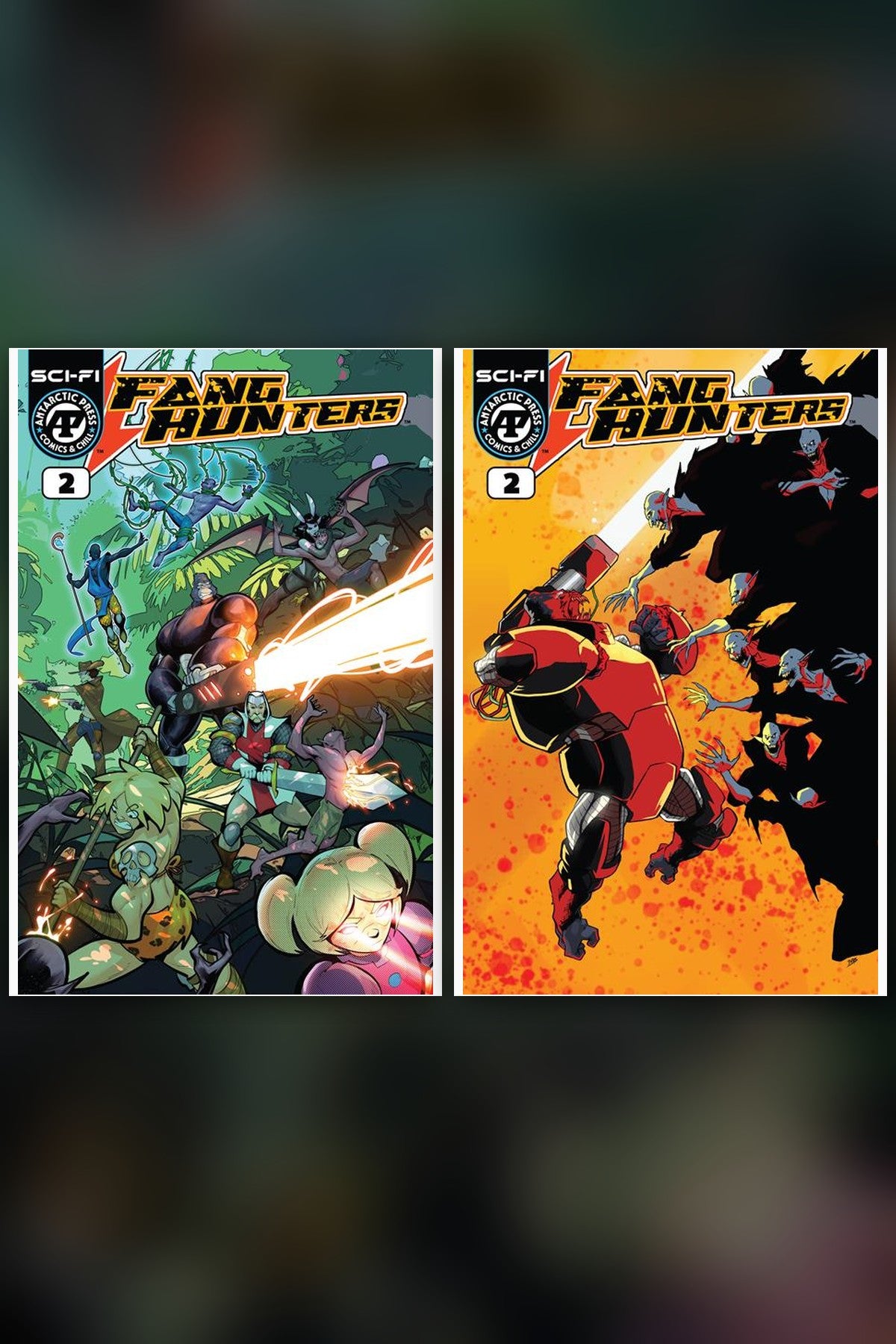 Fang Hunters #2 cover collage