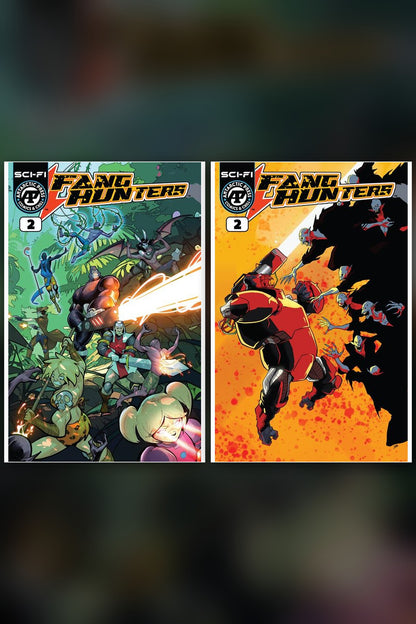 Fang Hunters #2 cover collage
