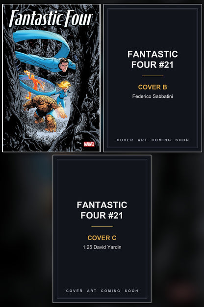 Fantastic Four #21 cover collage - Covers B & C art coming soon