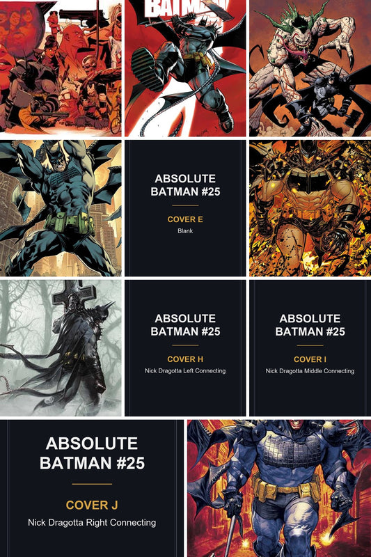 Absolute Batman #25 cover collage