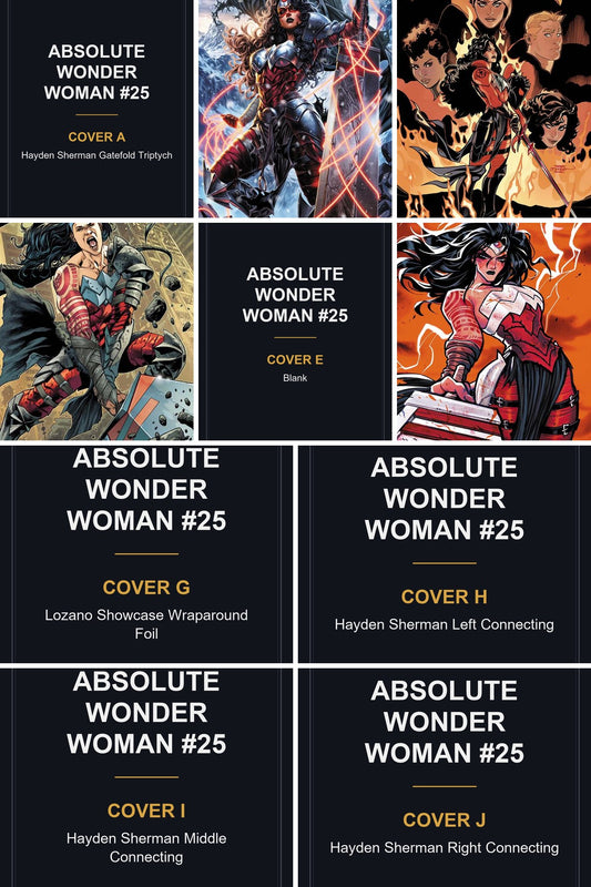 Absolute Wonder Woman #25 cover collage