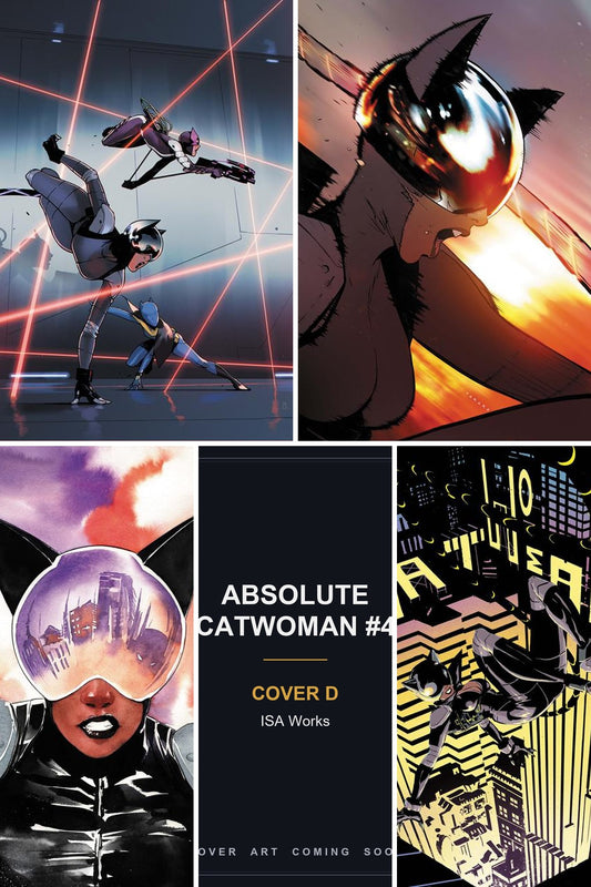 Absolute Catwoman #4 cover collage