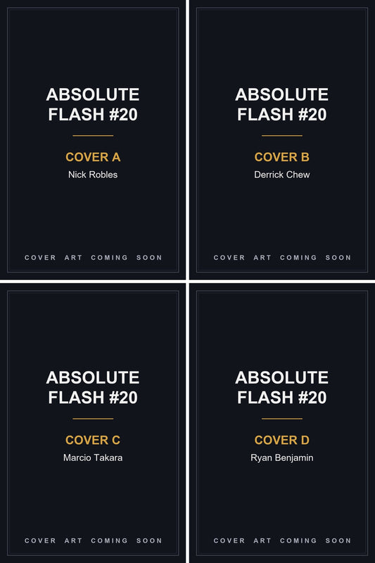 Absolute Flash #20 — all 4 covers — cover art coming soon