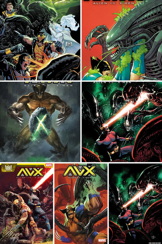 Alien vs. X-Men #1 cover collage