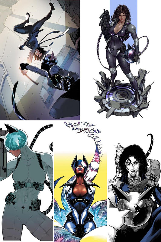Absolute Catwoman #5 cover collage