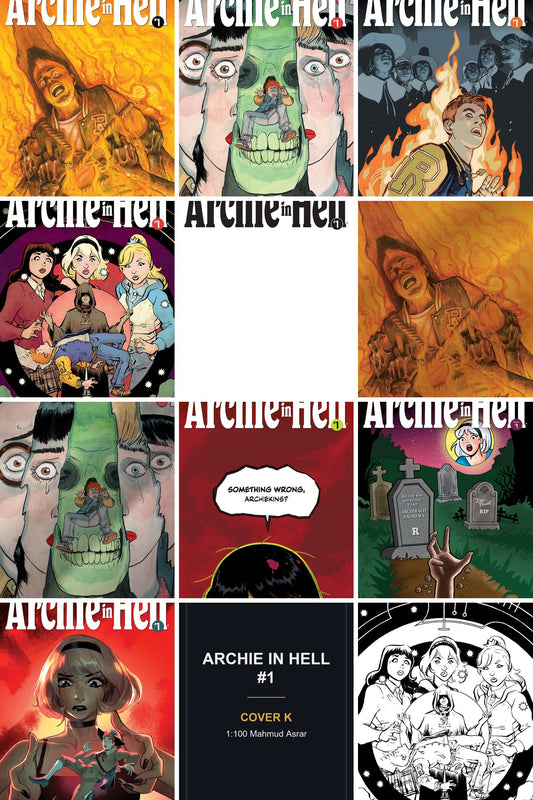 Archie in Hell #1 cover collage — Cover K art coming soon