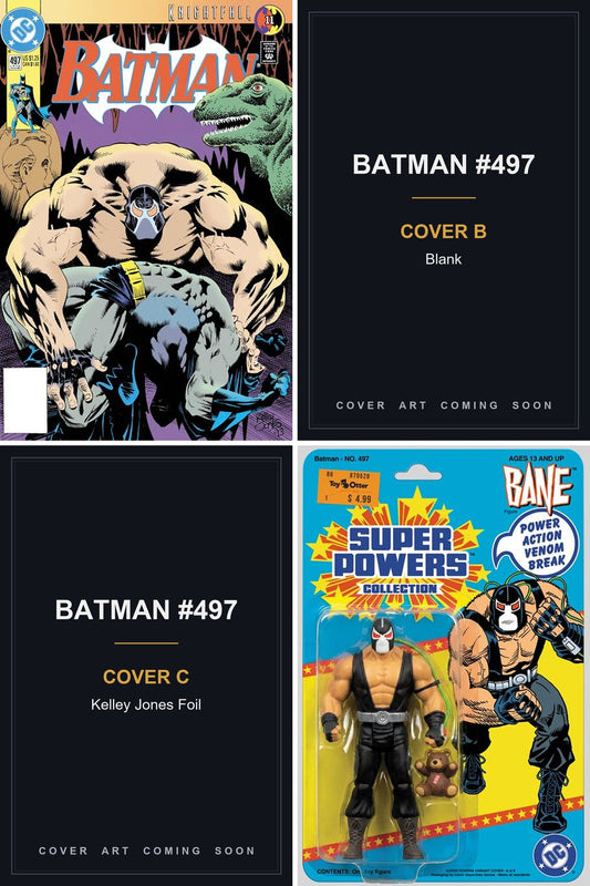 Batman #497 - All Covers - Covers B & C art coming soon
