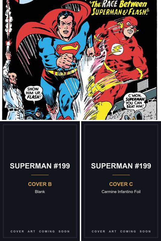 Superman #199 - All Covers - Covers B & C art coming soon