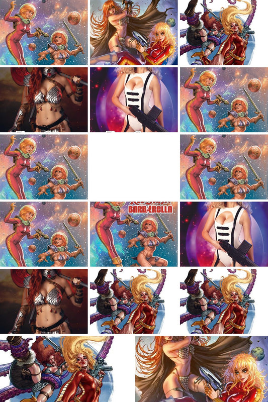 Red Sonja / Barbarella #1 - All Covers