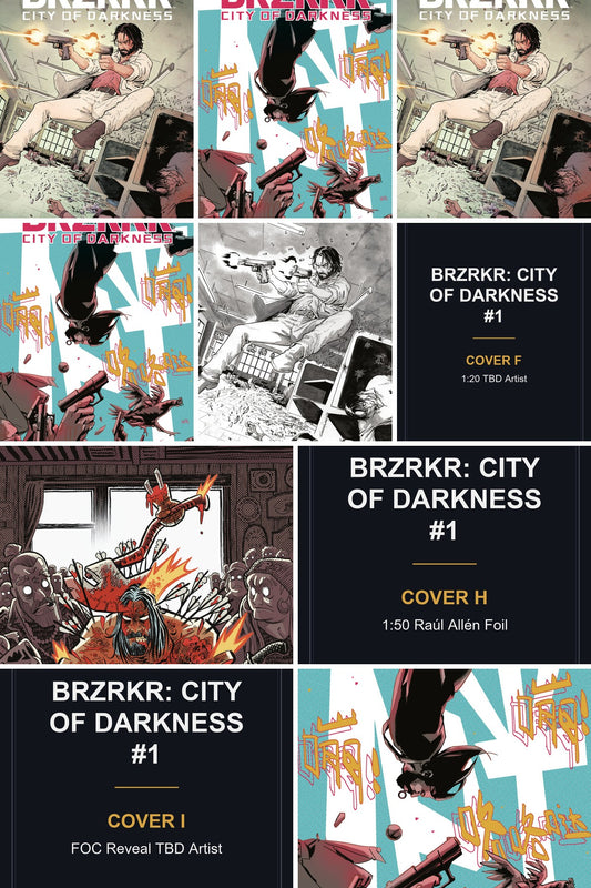 BRZRKR: City of Darkness #1 - All Covers - Covers F, H & I art coming soon