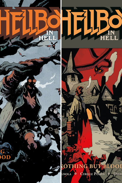 Hellboy in Hell: Nothing But Blood #1 cover collage