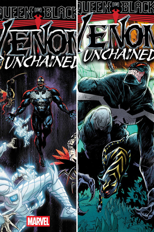 Queen in Black: Venom Unchained #3 cover collage