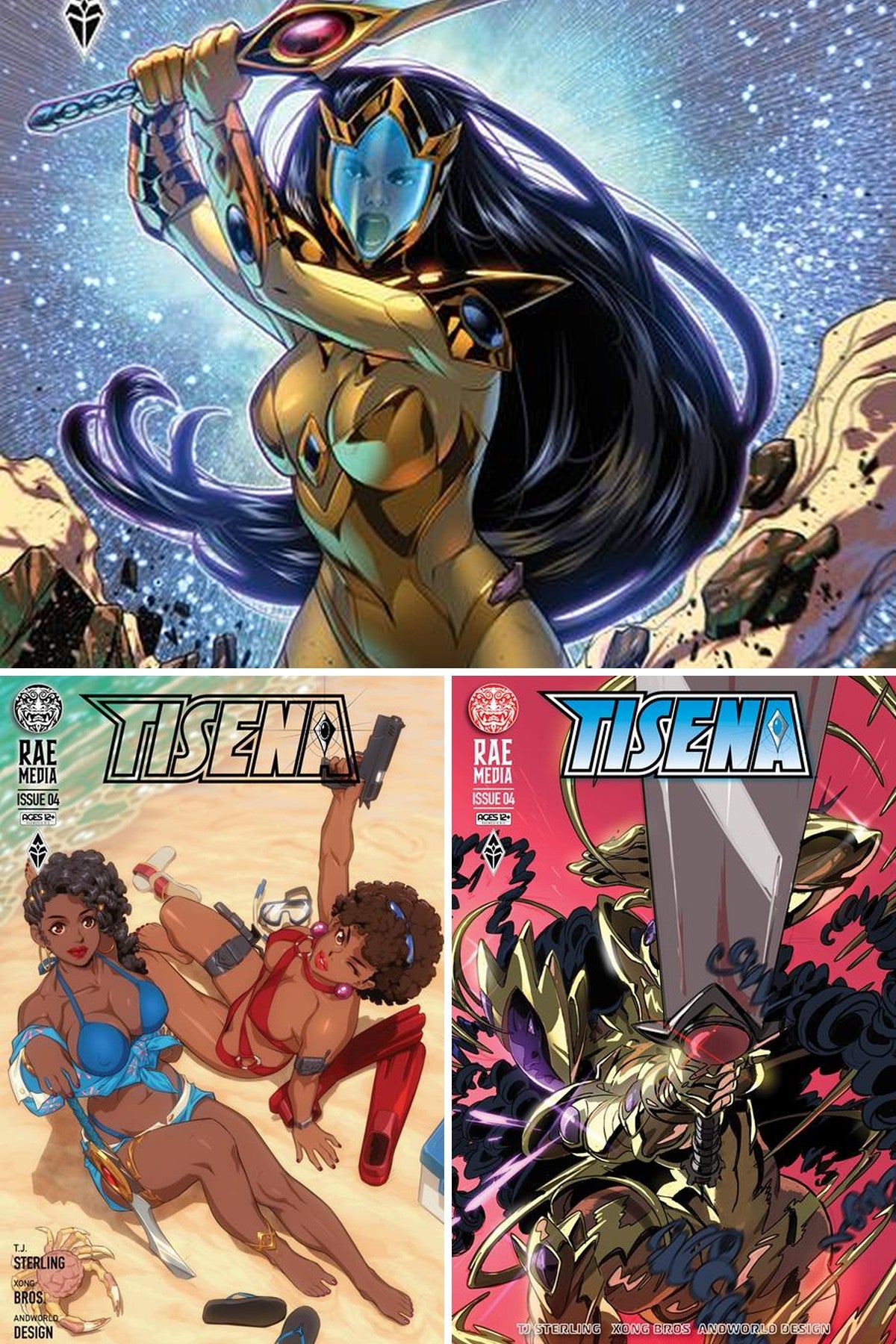 Tisena #4 cover collage