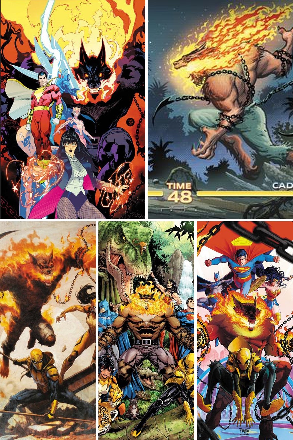 Justice League: The Dark Realm Special #1 cover collage