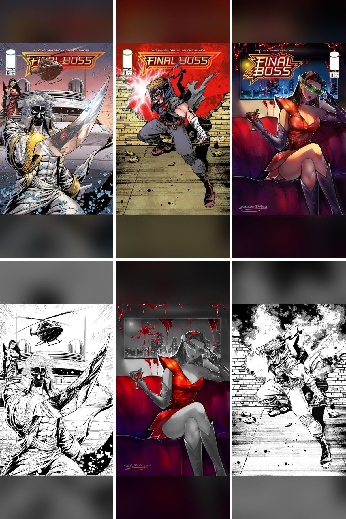 Final Boss #13 cover collage