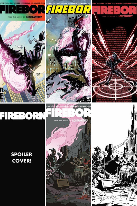 Fireborn #6 cover collage