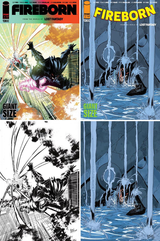 Fireborn #7 cover collage