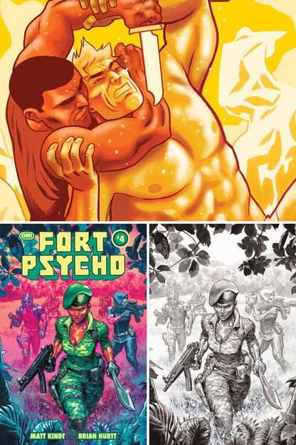 Fort Psycho #4 cover collage