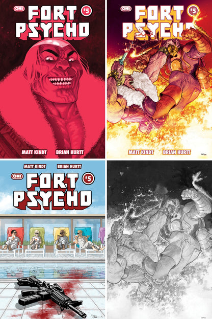 Fort Psycho #5 cover collage