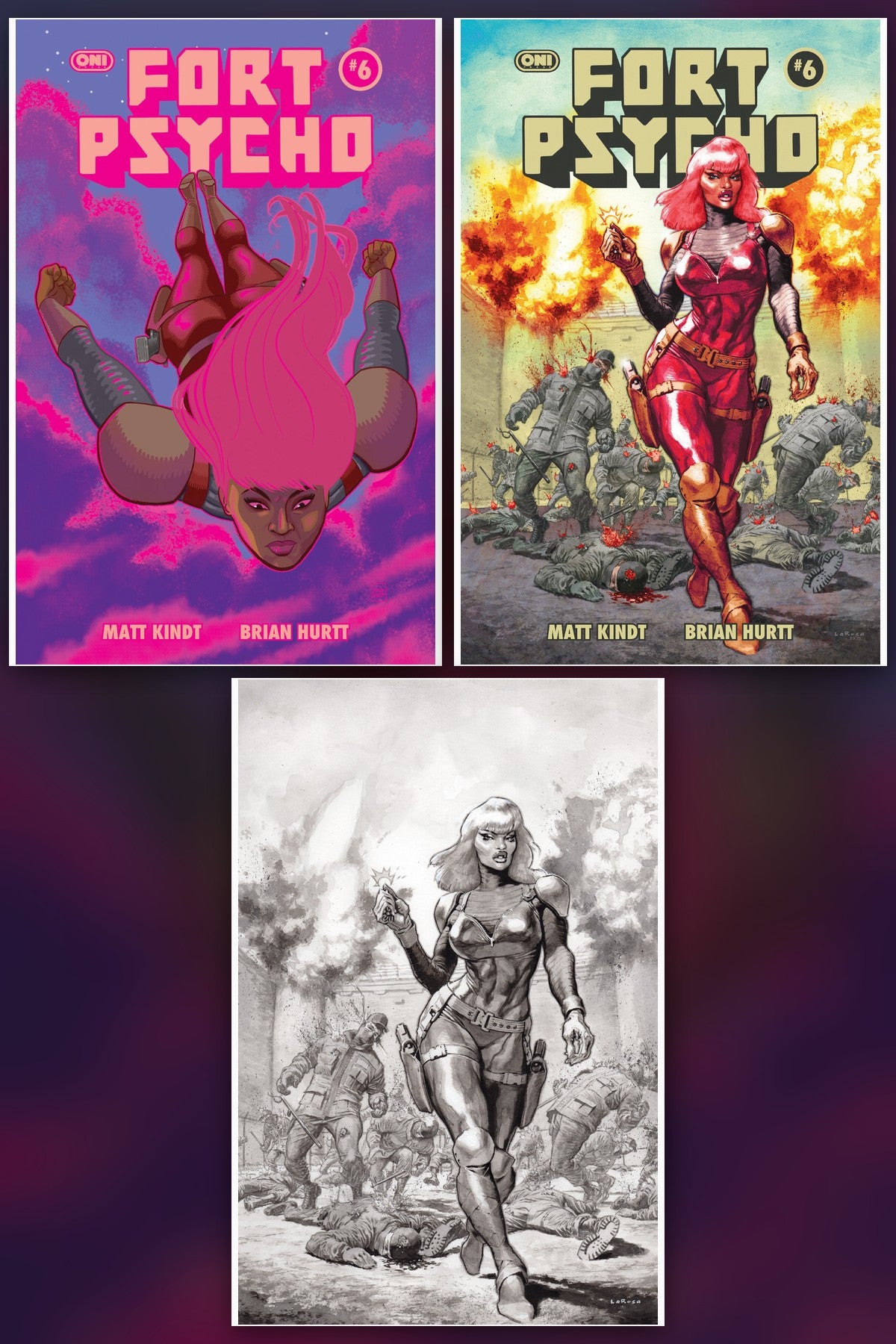 Fort Psycho #6 cover collage