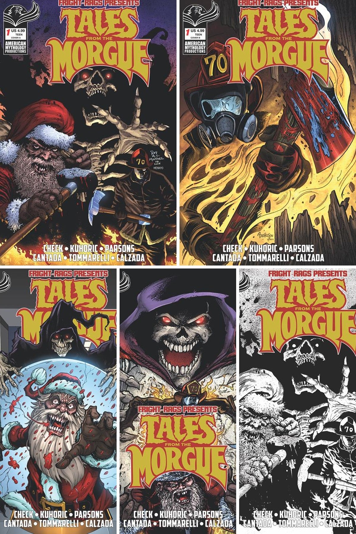 Fright-Rags Presents: Tales From The Morgue #1 cover collage
