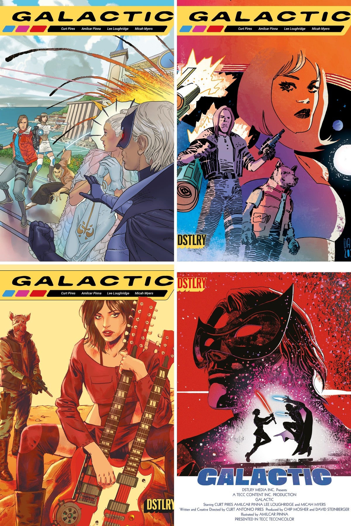 Galactic #3 cover collage