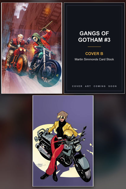 Gangs of Gotham #3 cover collage - Cover B art coming soon