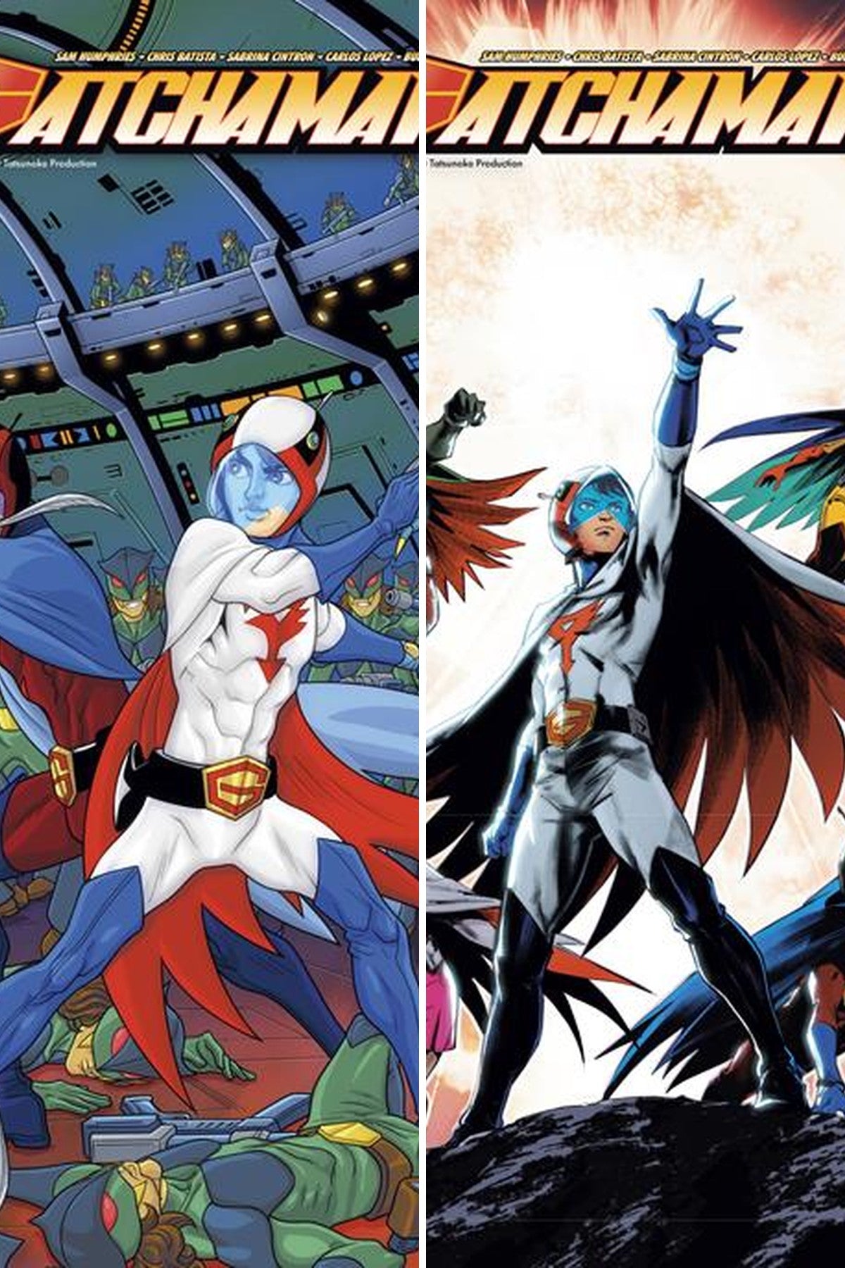Gatchaman #22 cover collage