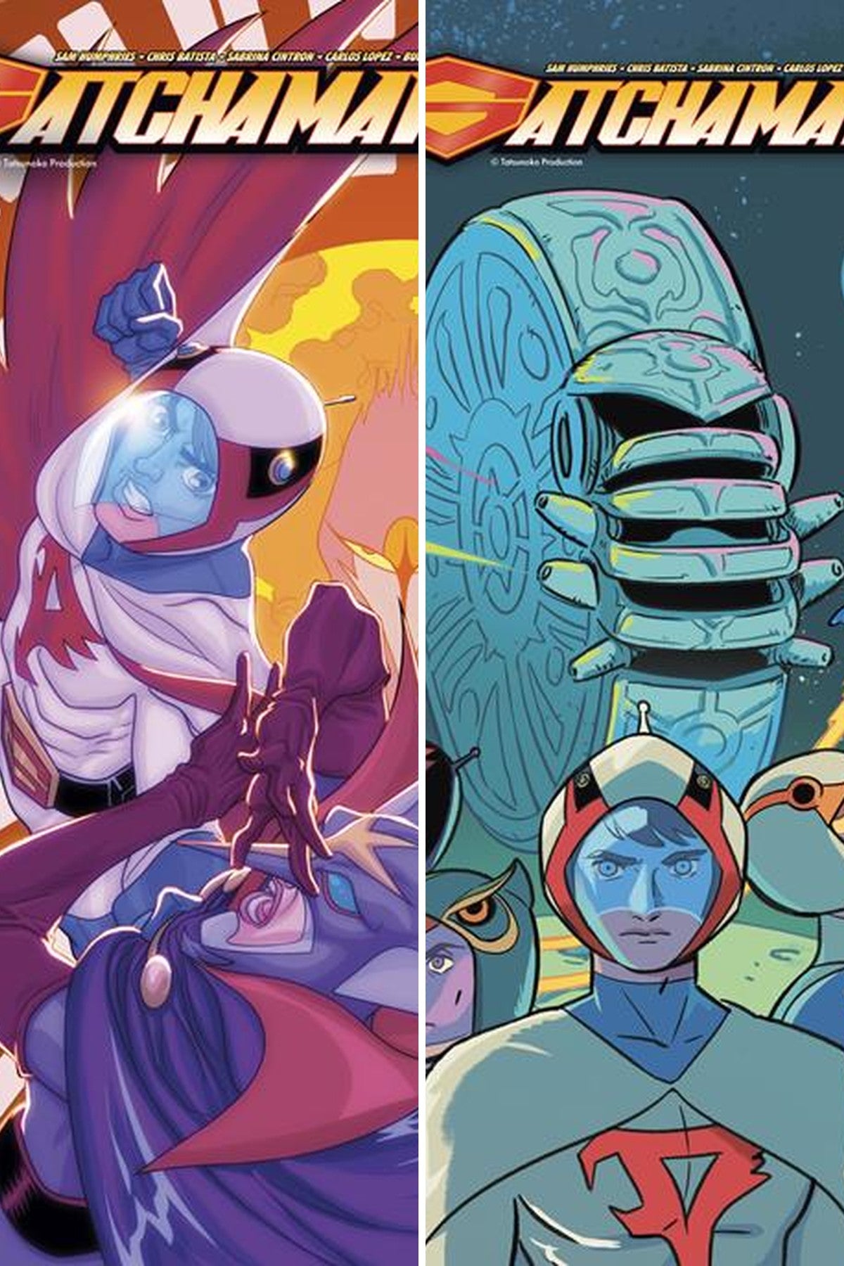 Gatchaman #23 cover collage
