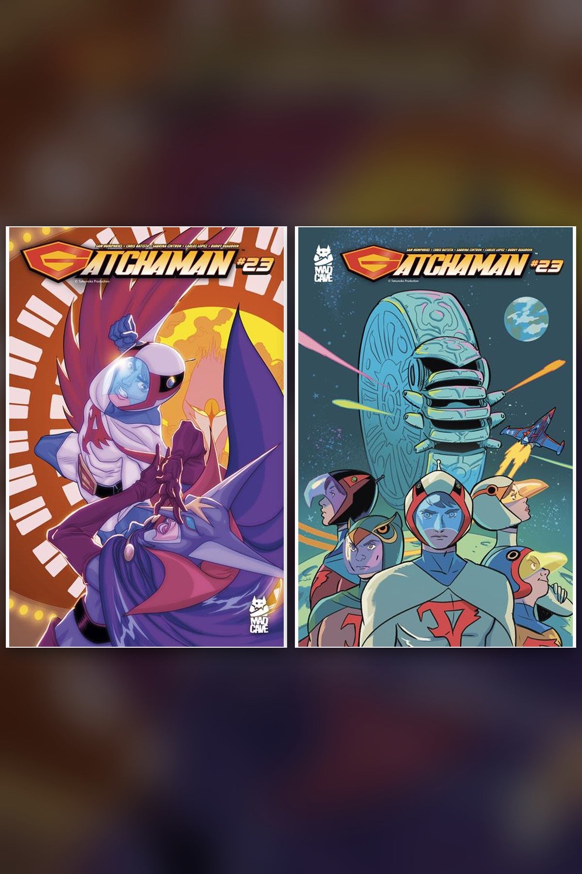 Gatchaman #23 cover collage