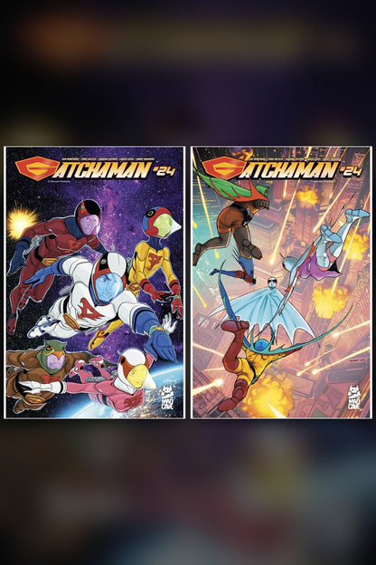 Gatchaman #24 cover collage