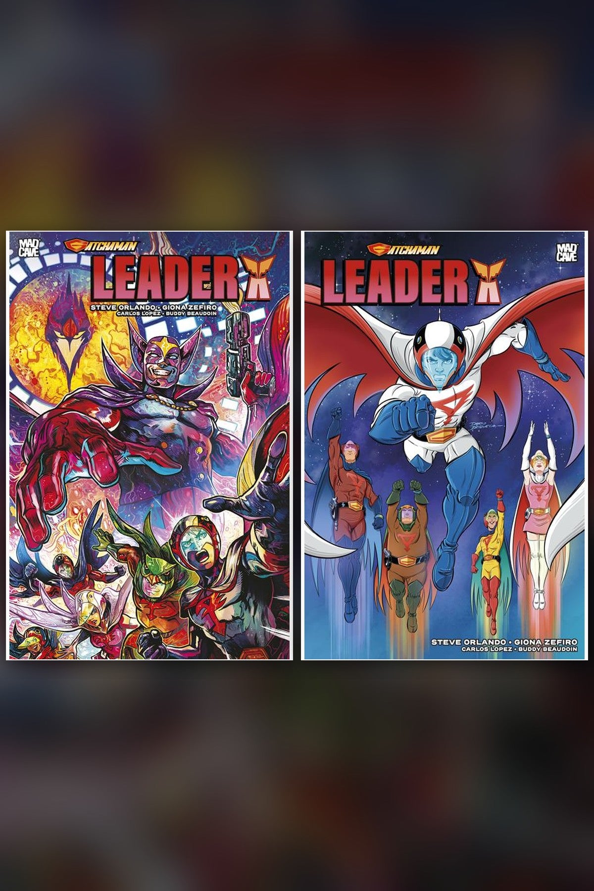 Gatchaman Leader X #1 cover collage