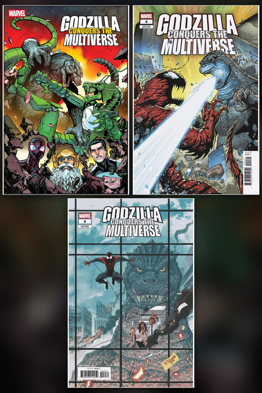 GODZILLA CONQUERS THE MULTIVERSE #4 cover collage