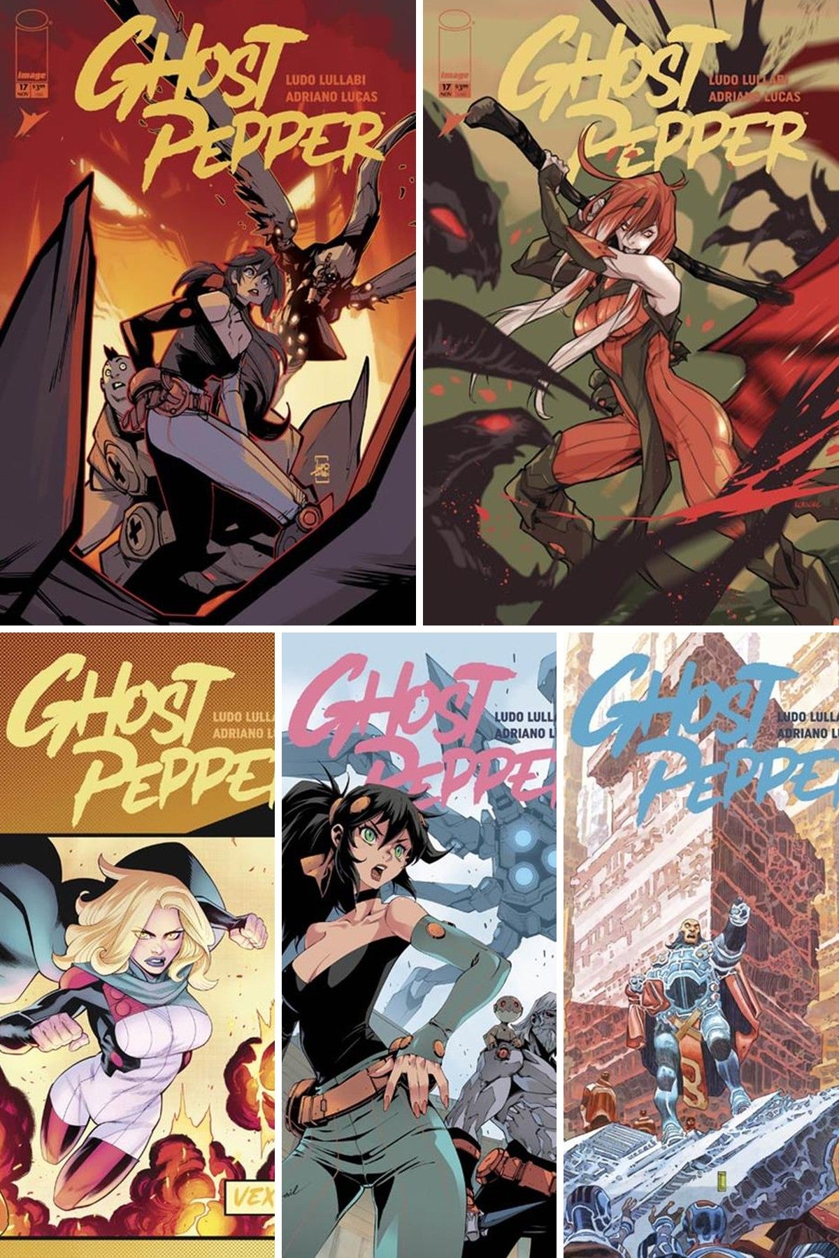 Ghost Pepper #17 cover collage