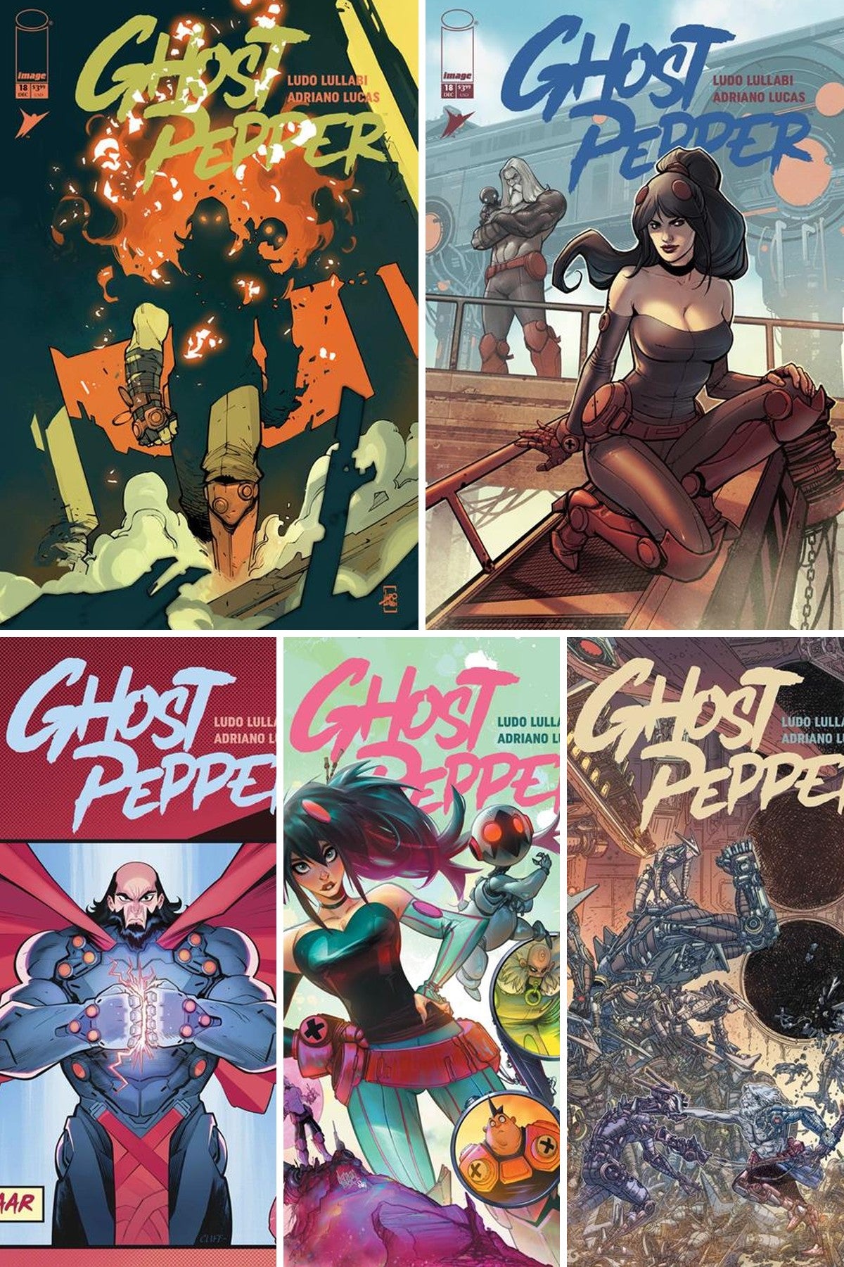 Ghost Pepper #18 cover collage