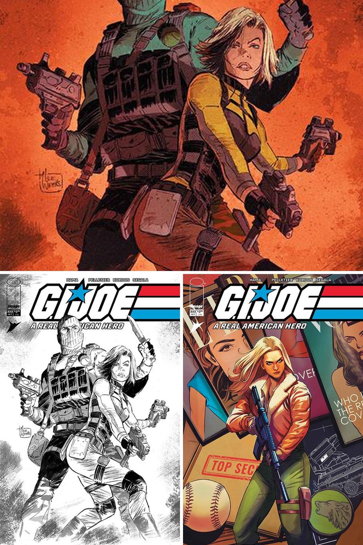 G.I. Joe A Real American Hero #333 cover collage