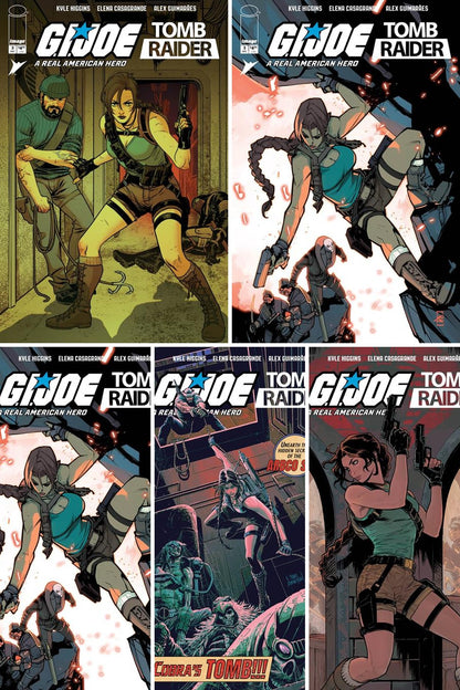 G.I. Joe: A Real American Hero Tomb Raider #3 (Of 5) cover collage