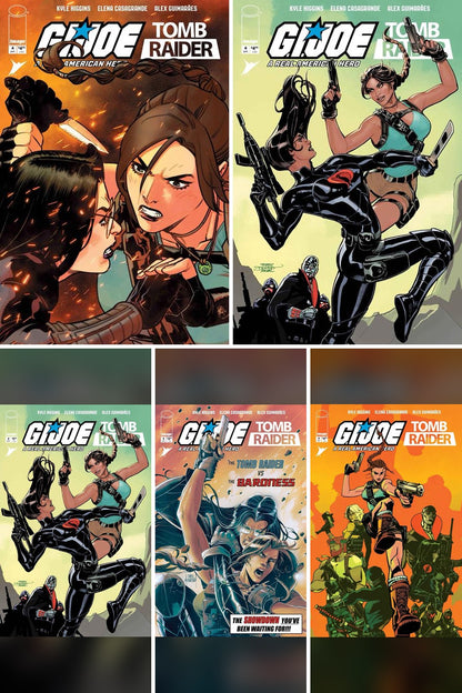 G.I. Joe: A Real American Hero Tomb Raider #4 (Of 5) cover collage