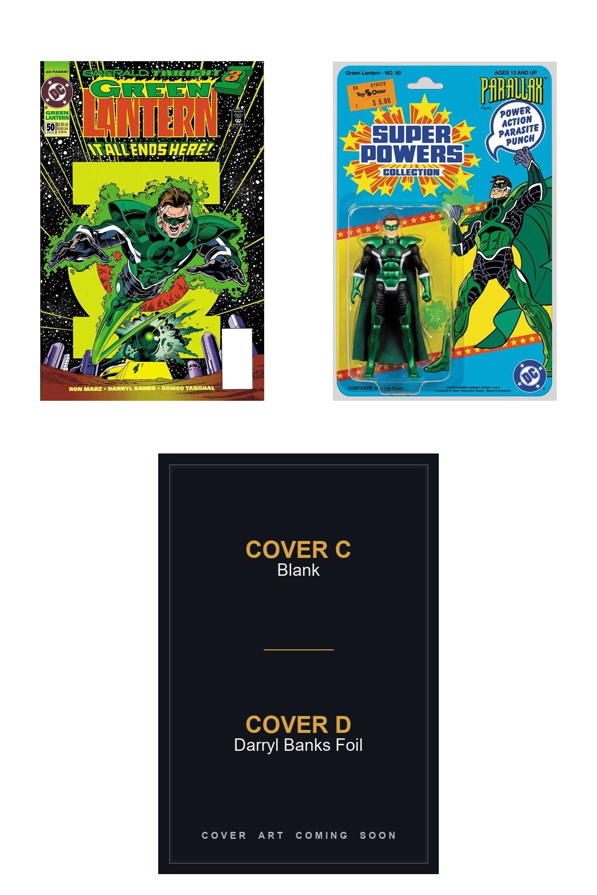 Green Lantern #50 - All Covers - Covers C & D art coming soon