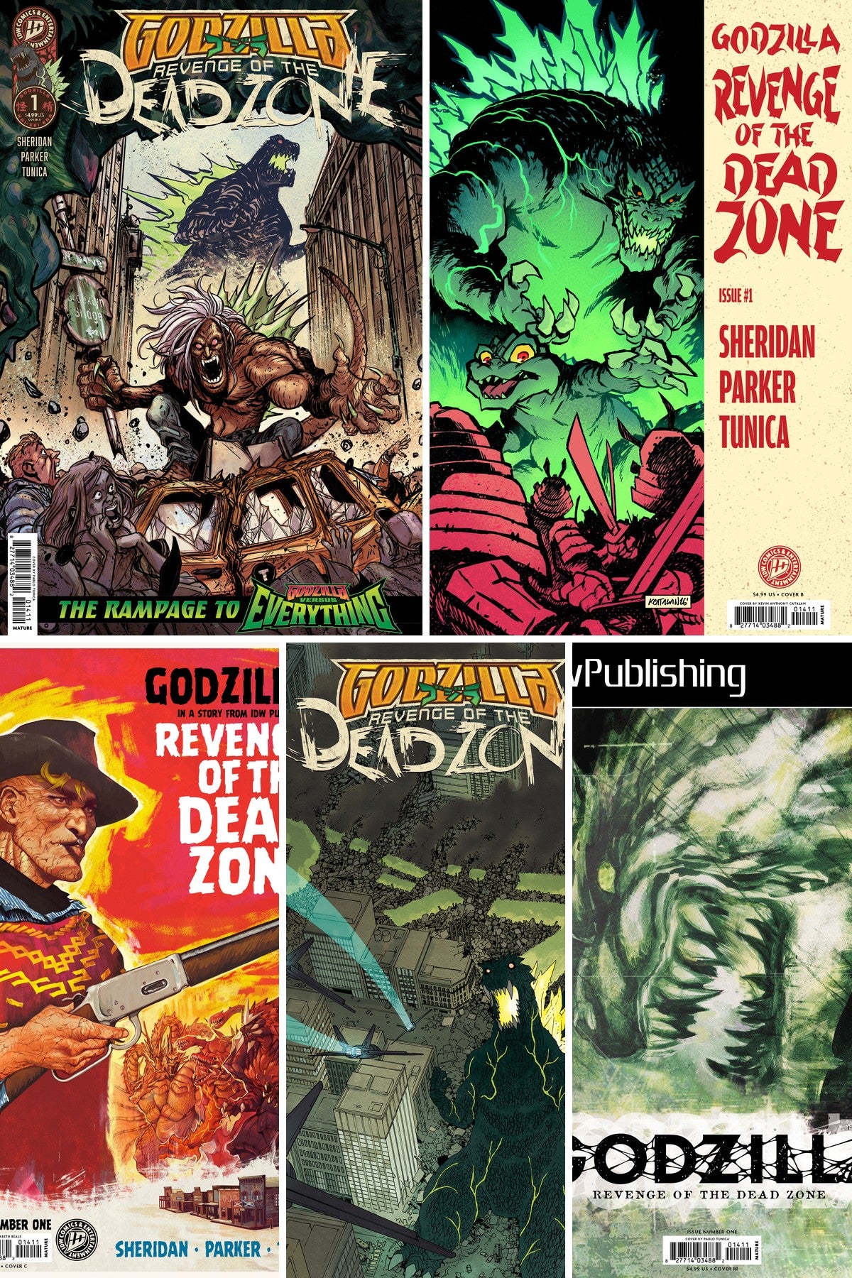 Godzilla: Revenge of the Deadzone [Kai-Sei Era] #1 cover collage