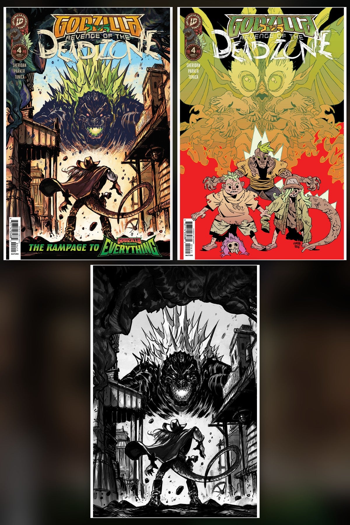Godzilla: Revenge of the Deadzone [Kai-Sei Era] #4 cover collage