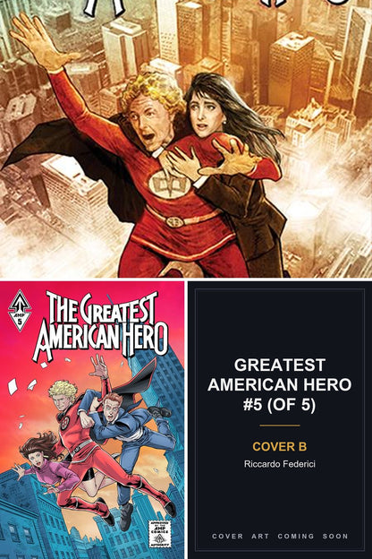 Greatest American Hero #5 (Of 5) cover collage - Cover B art coming soon