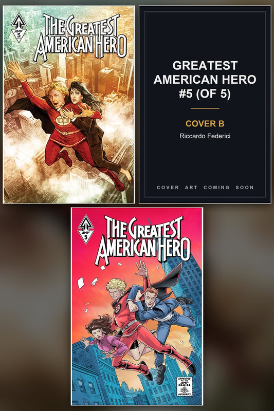 Greatest American Hero #5 (Of 5) cover collage - Cover B art coming soon