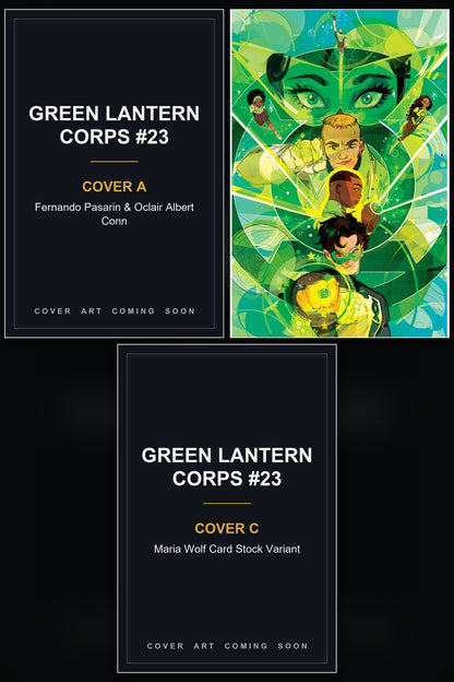 Green Lantern Corps #23 cover collage - Covers A & C art coming soon