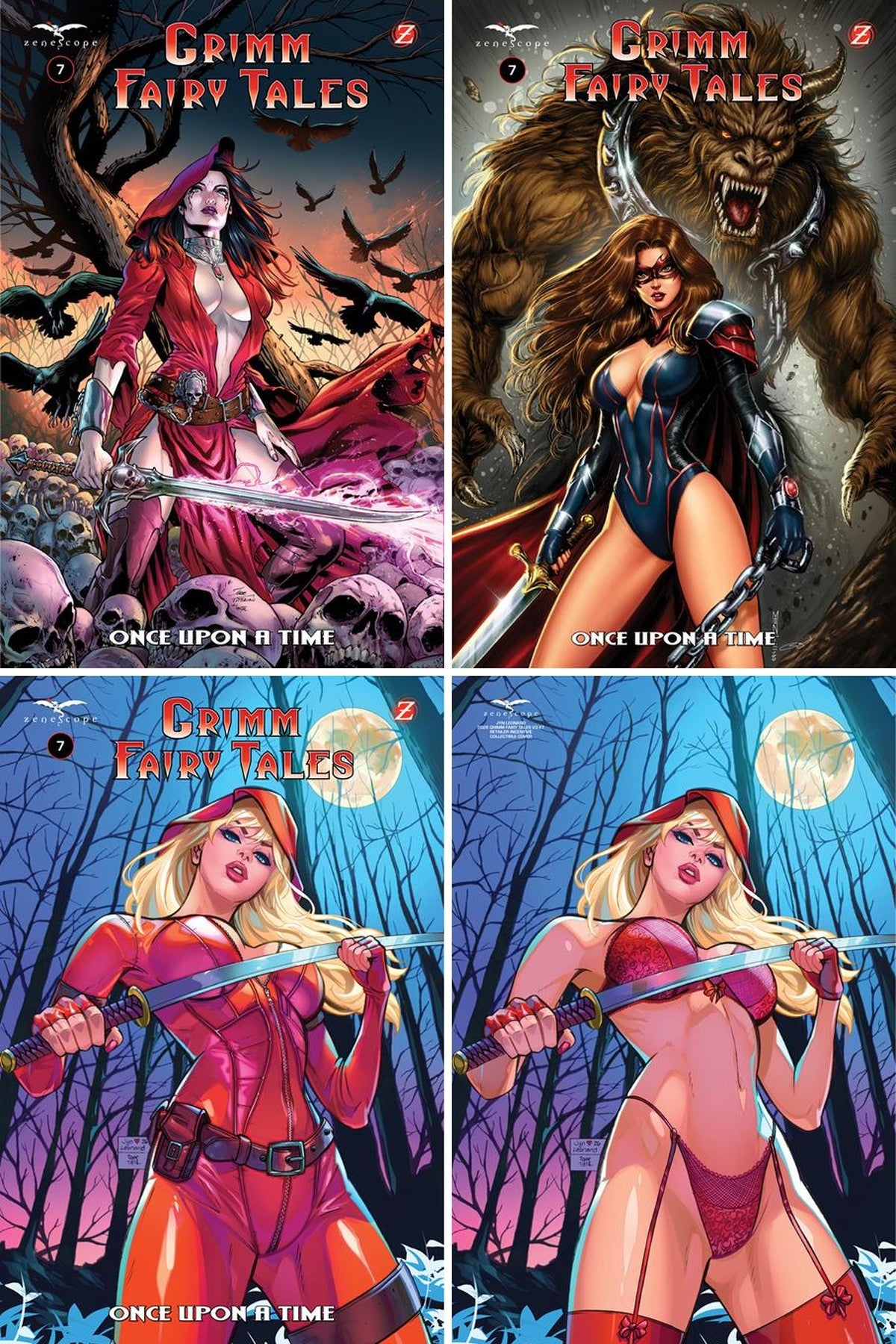 Grimm Fairy Tales #7 cover collage