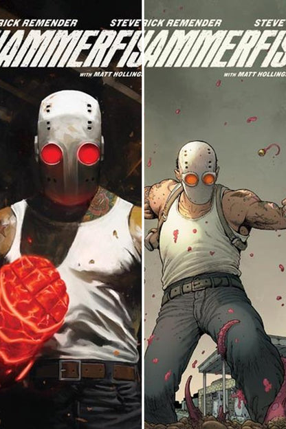 Hammerfist #4 cover collage