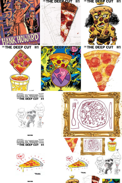Hank Howard Pizza Detective The Deep Cut #1 cover collage